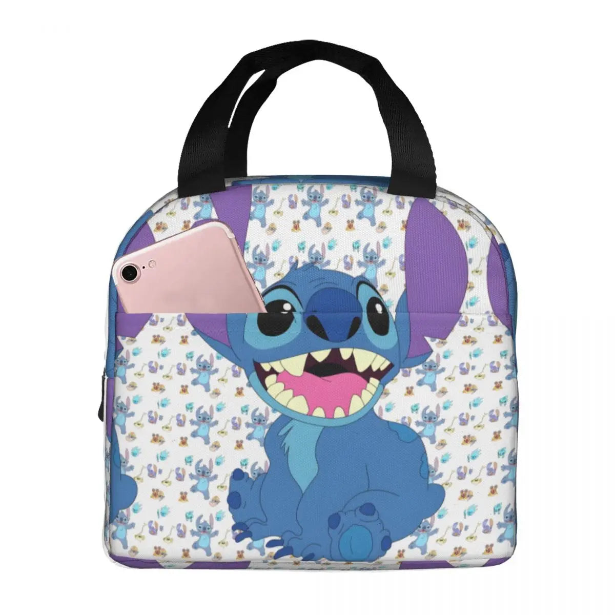 Sac Isotherme Stitch content – Lunch Bag Léger et Résistant pour Pique-Nique et Déjeuners (22x20x13 cm)