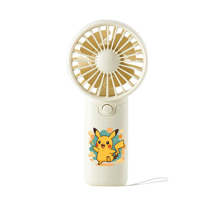Mini Ventilateur Portable Pokémon – Modèles Pikachu, Carapuce, Bulbizarre, Evoli & Rondoudou – Piles
