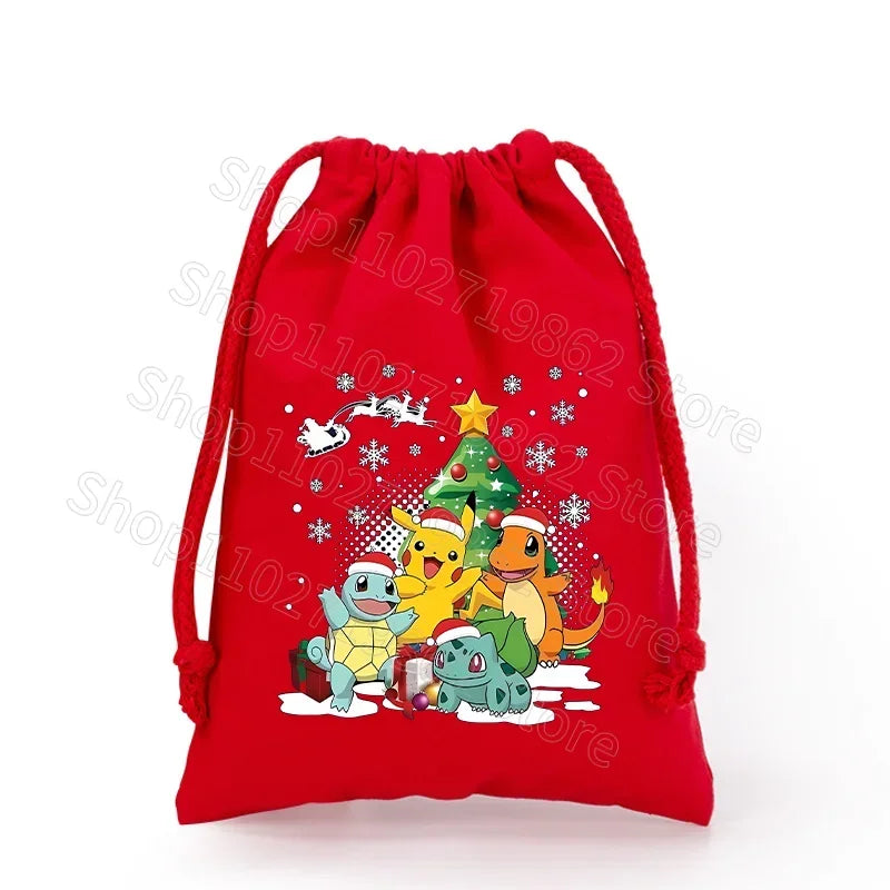 Sacs à cordon de Noël Pokémon