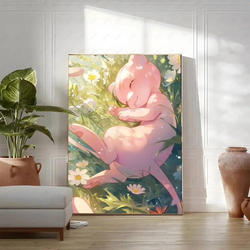 Poster Pokémon Mew 50x70 cm – Décoration Murale HD
