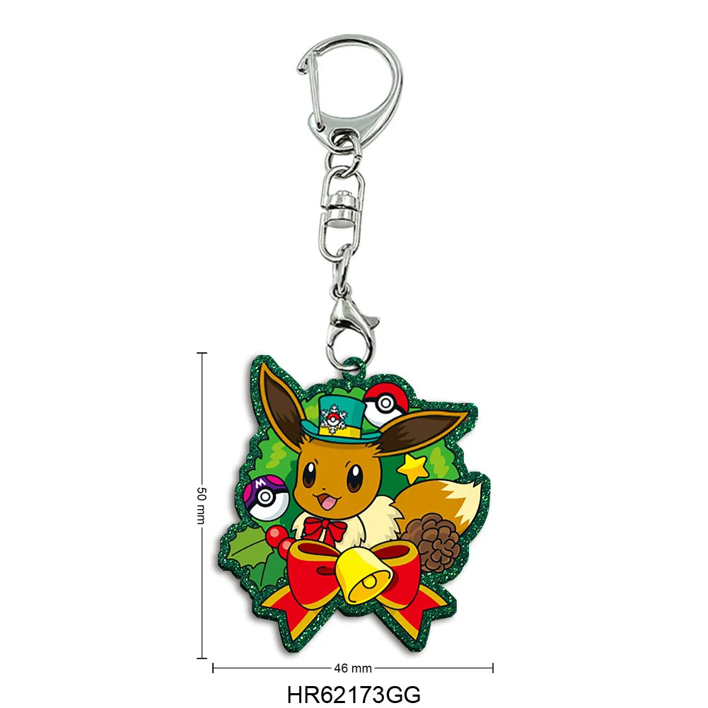 Porte-Clés Pokémon Thématique Noël — Cadeau Festif