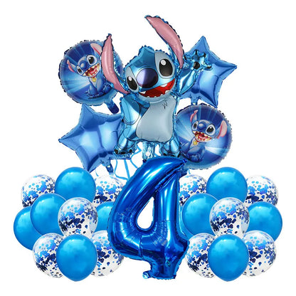 Number Balloon Kit from 2 to 12 - Pack of 26 Balloons including 7 Heliums