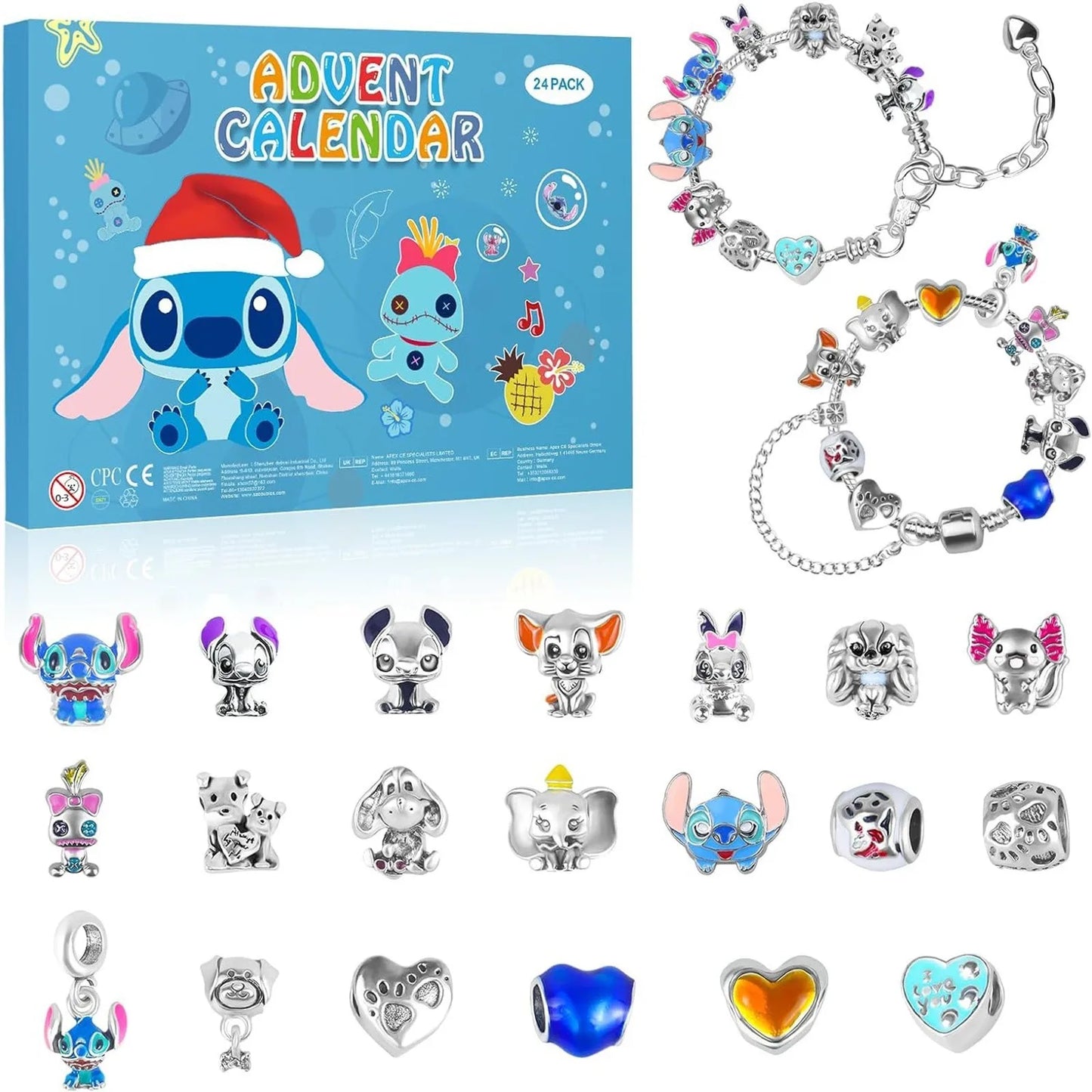 Calendrier de l'Avent Stitch – 24 Surprises Bijoux & Accessoires