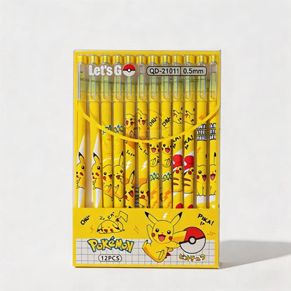 Coffret de 12 Stylos Gel – Édition Pikachu