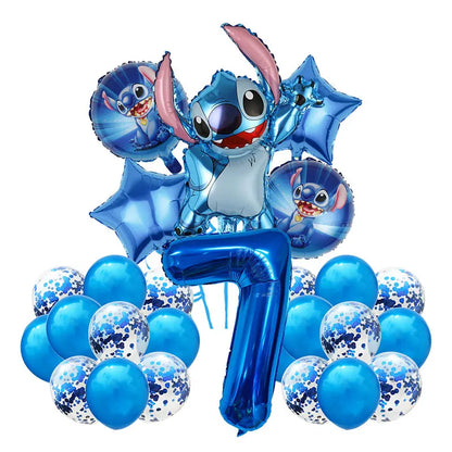 Number Balloon Kit from 2 to 12 - Pack of 26 Balloons including 7 Heliums