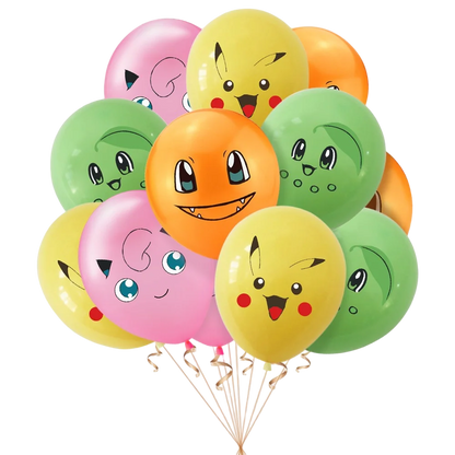 Ballons en Latex Pokémon 20 pcs pour Décoration d'Anniversaire - Divers Modèles