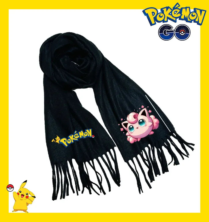 Écharpe Pokémon – Modèles Pikachu, Évoli, Rondoudou, Dracaufeu…
