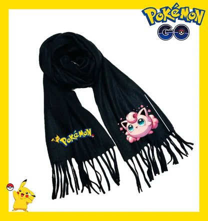 Écharpe Pokémon – Modèles Pikachu, Évoli, Rondoudou, Dracaufeu…