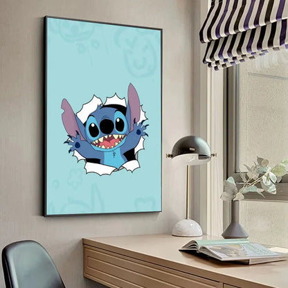 Poster Mural sur Toile Disney Stitch – Décoration Murale Premium
