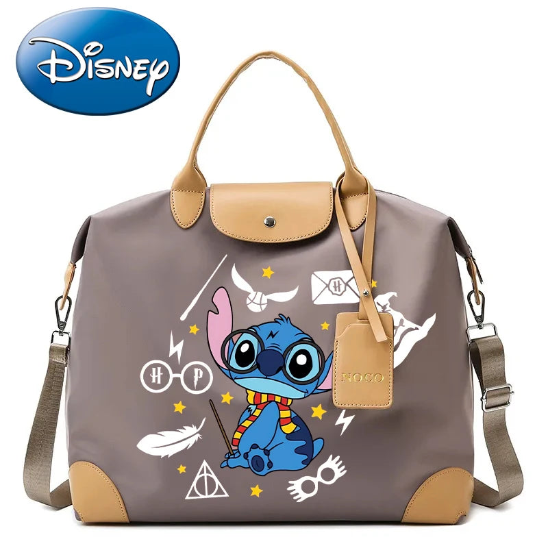 Sac à Bandoulière Stitch & Angel – Style Kawaii, Grande Capacité