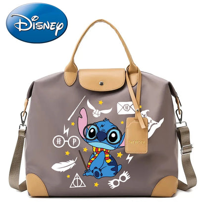 Sac à Bandoulière Stitch & Angel – Style Kawaii, Grande Capacité
