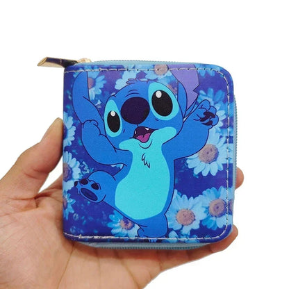 Porte-monnaie Stitch Disney - Compact et Pratique (10x10 cm)