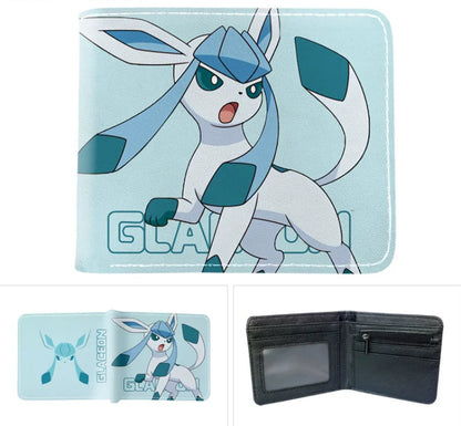 Portefeuille Pokémon Évoli et Évolutions – Compact en Cuir PU (11,5 × 9,5 cm)