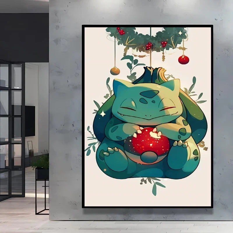 Diamond Painting Pokémon Bulbizarre  – Diamants Ronds à Réaliser Soi-Même