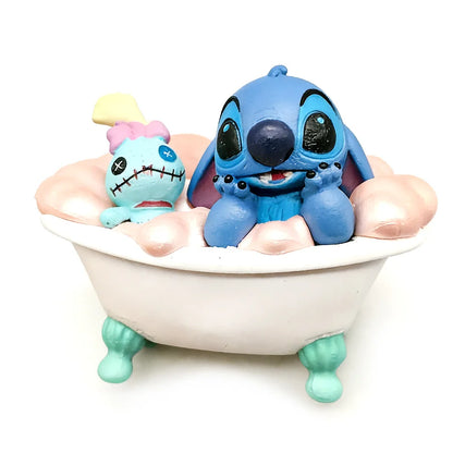 Coffret Collection 4 Figurines Mystères Stitch – Moments de Détente Nocturne