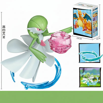 Figurine Pokémon à assembler – (Évoli, Dracaufeu, Ectoplasma, Gardevoir, Carchacrok)