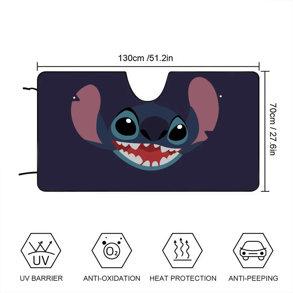 Pare-Soleil de Voiture Stitch – Protection Anti-UV & Chaleur pour Pare-Brise