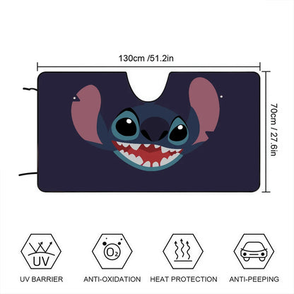 Pare-Soleil de Voiture Stitch – Protection Anti-UV & Chaleur pour Pare-Brise