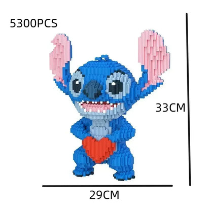 Figurine Stitch & Angel à construire – 33 cm – 3300 pièces
