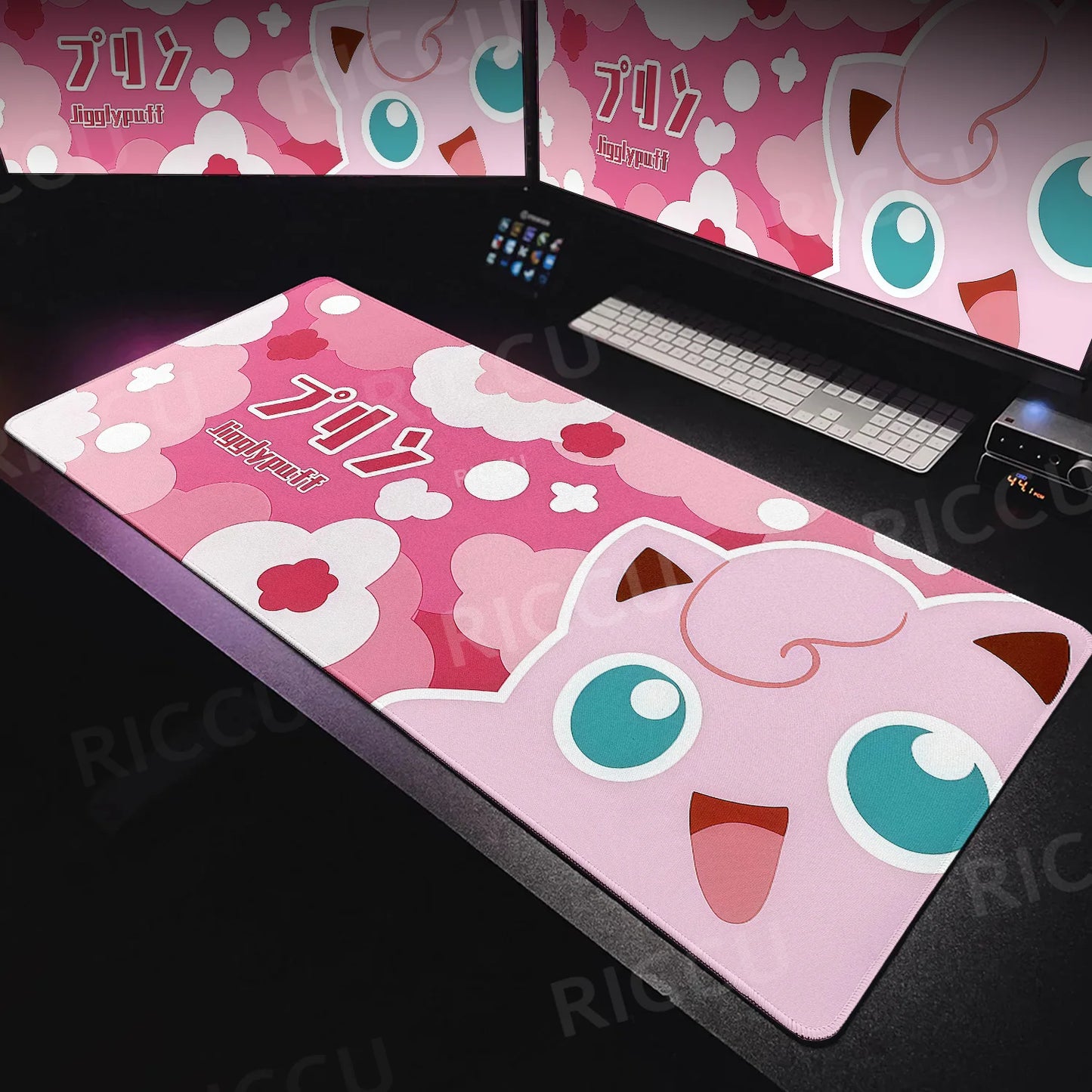 Tapis de souris XXL Pokémon Rondoudou – Douceur et style pour votre setup ! 🎤💖