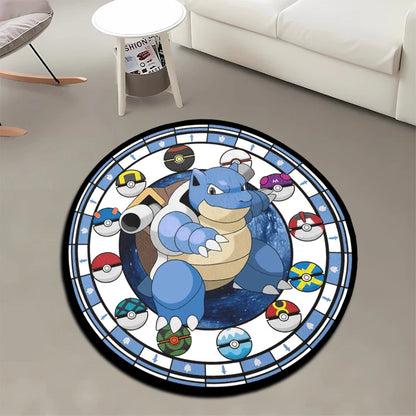 Tapis de sol Pokémon differentes formes  Ronflex, Rondoudou, Tortank, ...