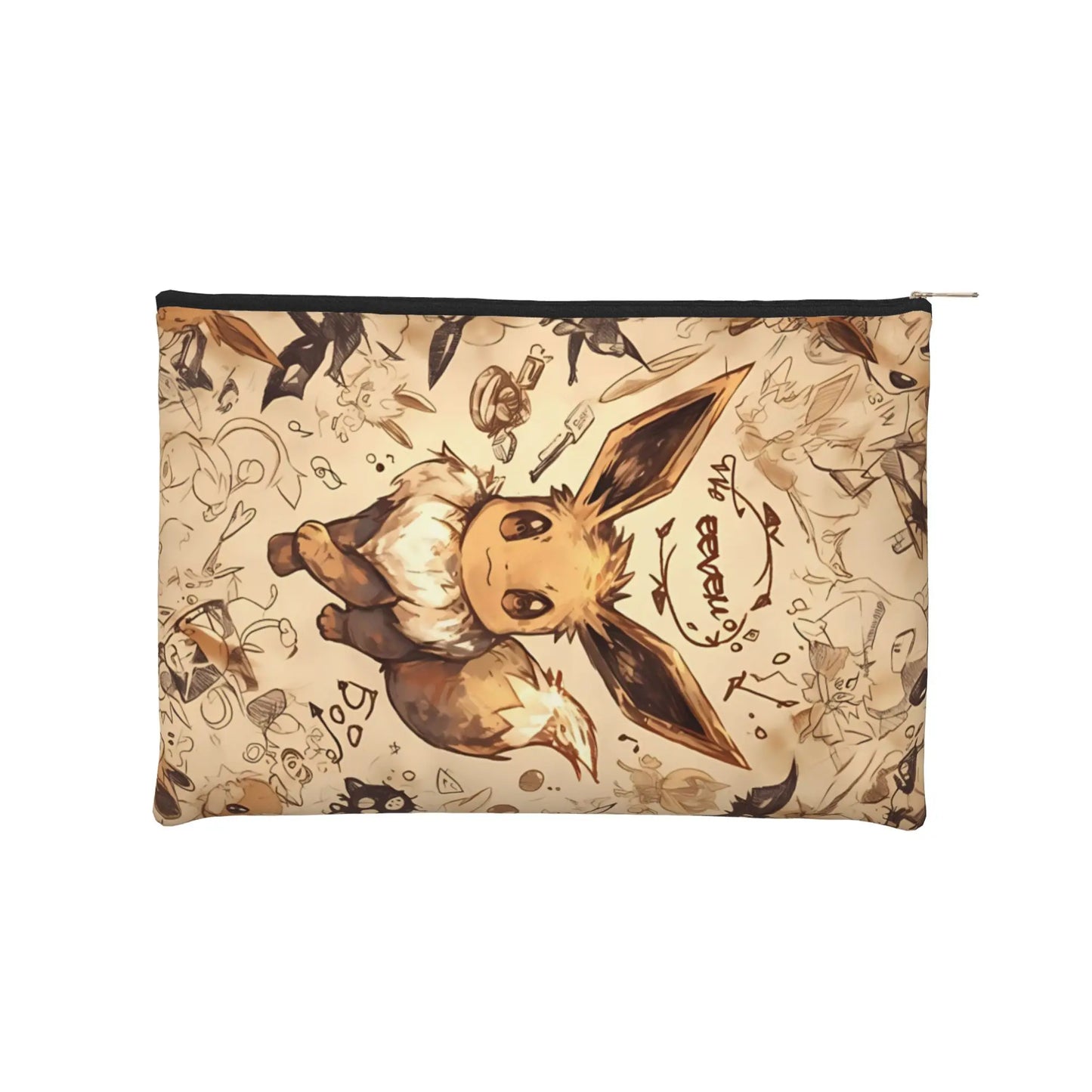 Pochette Organisateur Pokémon "Évolutions" – Trousse Multifonction pour Papeterie & Cosmétiques