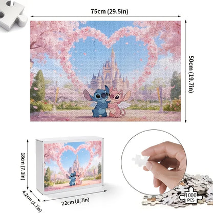 Puzzle Stitch & Angel Romantique – Puzzle Disney 500 / 1000 / 2000 Pièces