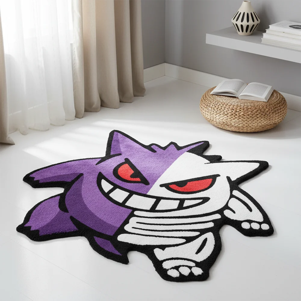 Tapis Pokémon Ectoplasma – Tapis de sol décoratif pour fans de Pokémon