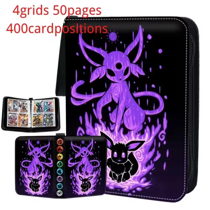 Classeur Range-Carte Pokémon Évolutions Mentali 400 Cartes – Protection et Style Ultime