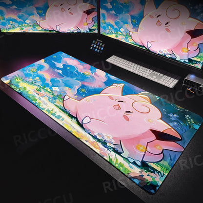Tapis de souris XXL Pokémon Rondoudou – Douceur et style pour votre setup ! 🎤💖