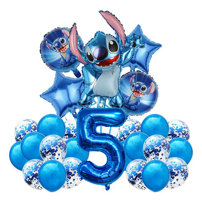 Number Balloon Kit from 2 to 12 - Pack of 26 Balloons including 7 Heliums