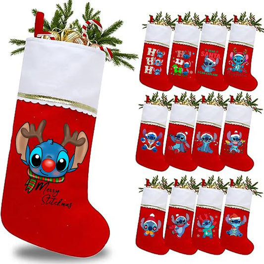 Chaussette de Noël Disney Stitch - L'esprit d'Ohana pour les Fêtes ! 🌟
