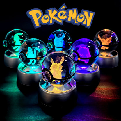 Boule de Cristal Pokémon 3D au choix