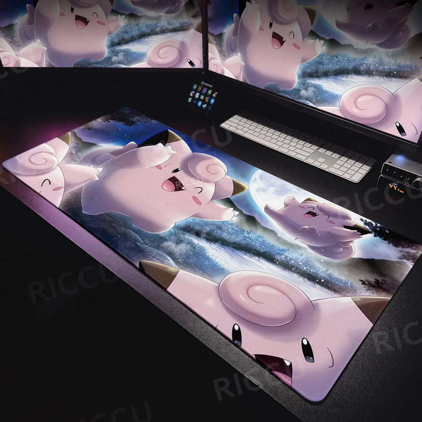 Tapis de souris XXL Pokémon Rondoudou – Douceur et style pour votre setup ! 🎤💖