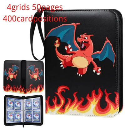 Classeur Range-Carte Pokémon  Dracaufeu 400 Cartes – Protection et Style Ultime