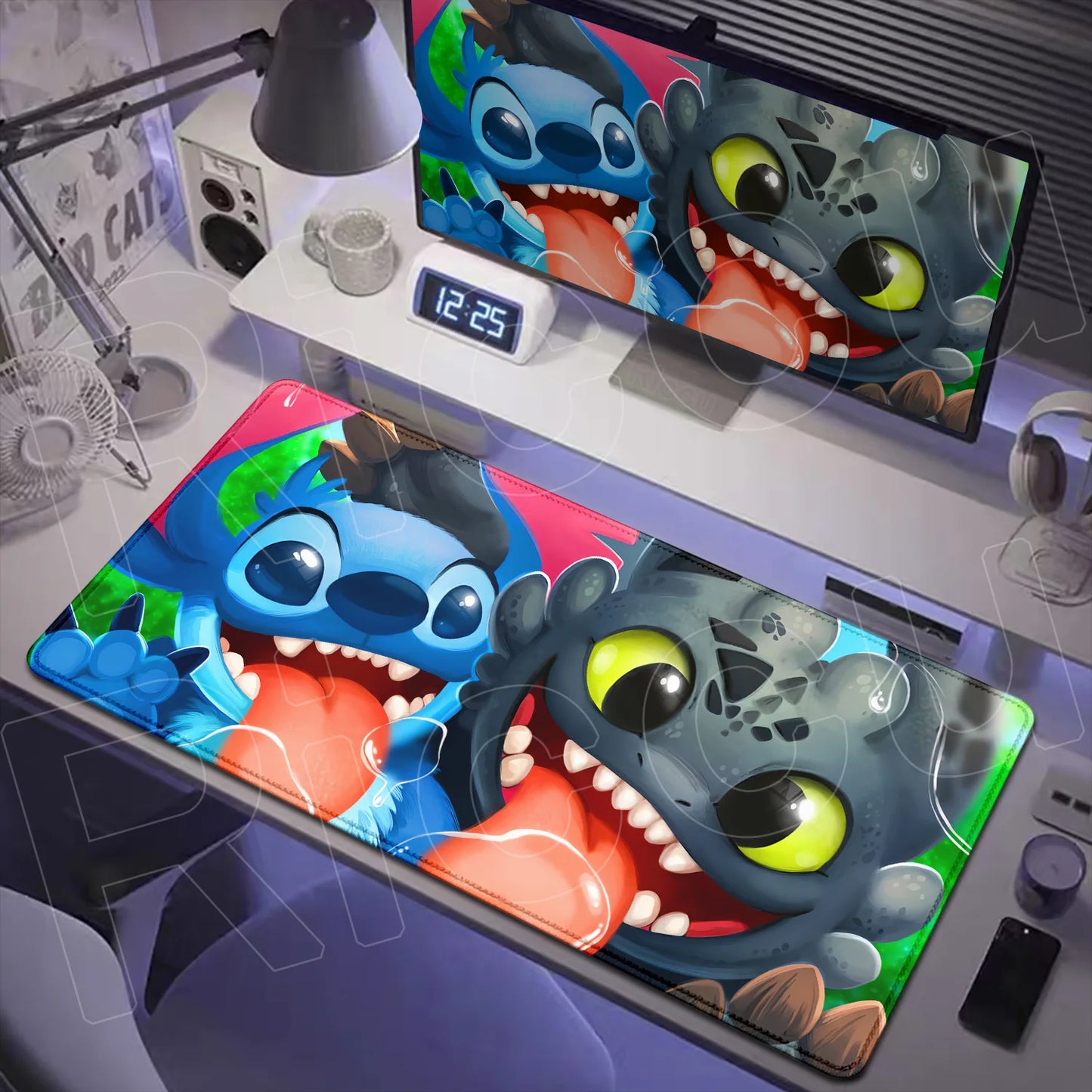 Tapis de Bureau XXL Stitch – Surface de Travail et Gaming (Plusieurs Dimensions)