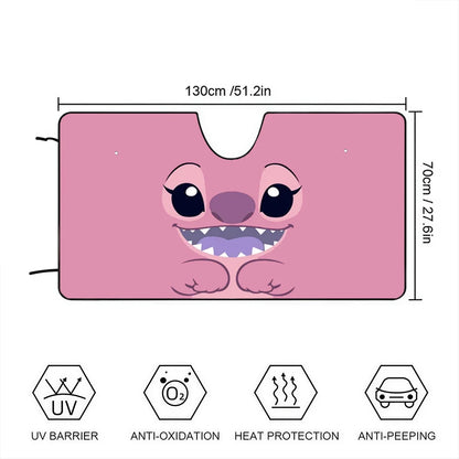 Pare-Soleil de Voiture Stitch – Protection Anti-UV & Chaleur pour Pare-Brise