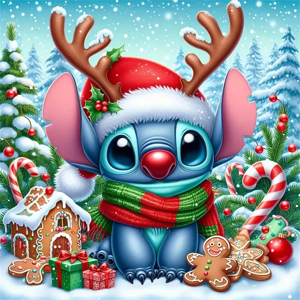 Tableau Diamant Stitch – Kit Diamond Painting Personnage Stitch