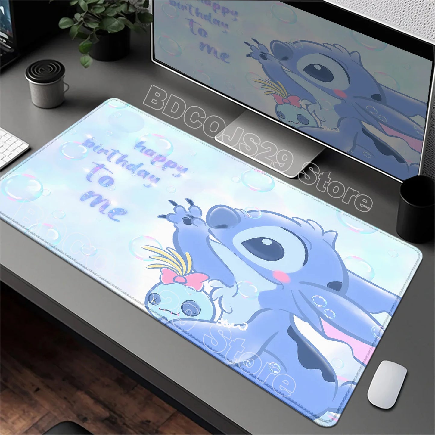 Tapis de Bureau XXL Stitch – Surface de Travail & Gaming – Plusieurs Formats