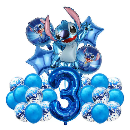 Number Balloon Kit from 2 to 12 - Pack of 26 Balloons including 7 Heliums