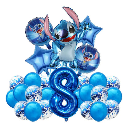 Number Balloon Kit from 2 to 12 - Pack of 26 Balloons including 7 Heliums
