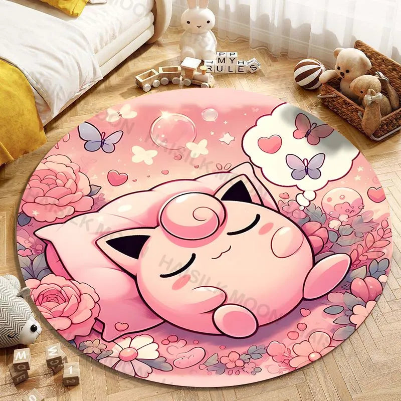 Tapis Pokémon Rondoudou – Tapis de sol décoratif pour fans de Pokémon