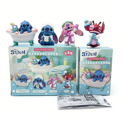 Coffret Collection 4 Figurines Mystères Stitch – Moments de Détente Nocturne