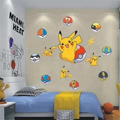 Stickers Muraux Pokémon – Effet 3D Brèche Murale