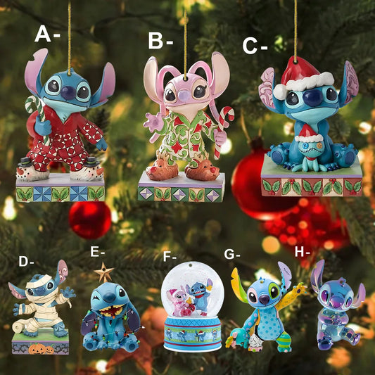 Pendentif de Noël Disney Stitch – Décoration en acrylique 2D