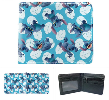 Portefeuille Stitch – Compact en Cuir PU (11,5 × 9,5 cm)