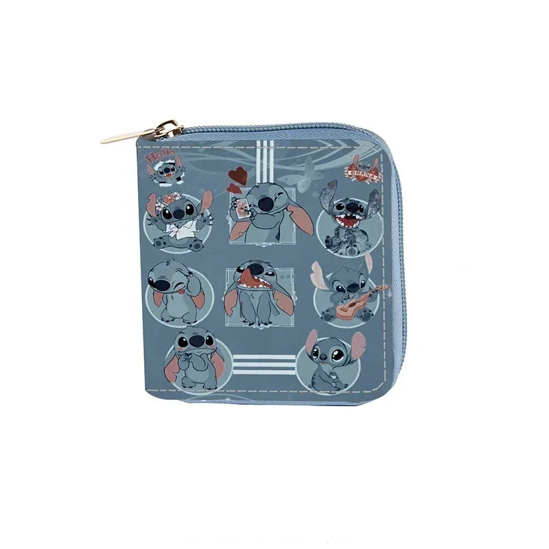 Portefeuille Court Disney Stitch – Porte-Monnaie & Porte-Cartes en Cuir PU
