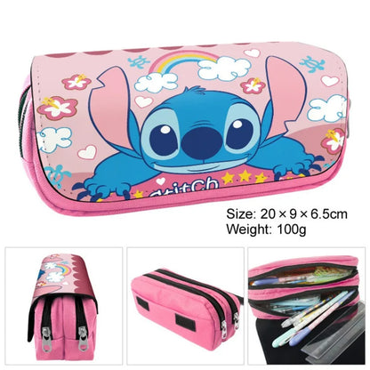 Trousse Scolaire Stitch & Angel – Collection Rectangulaire