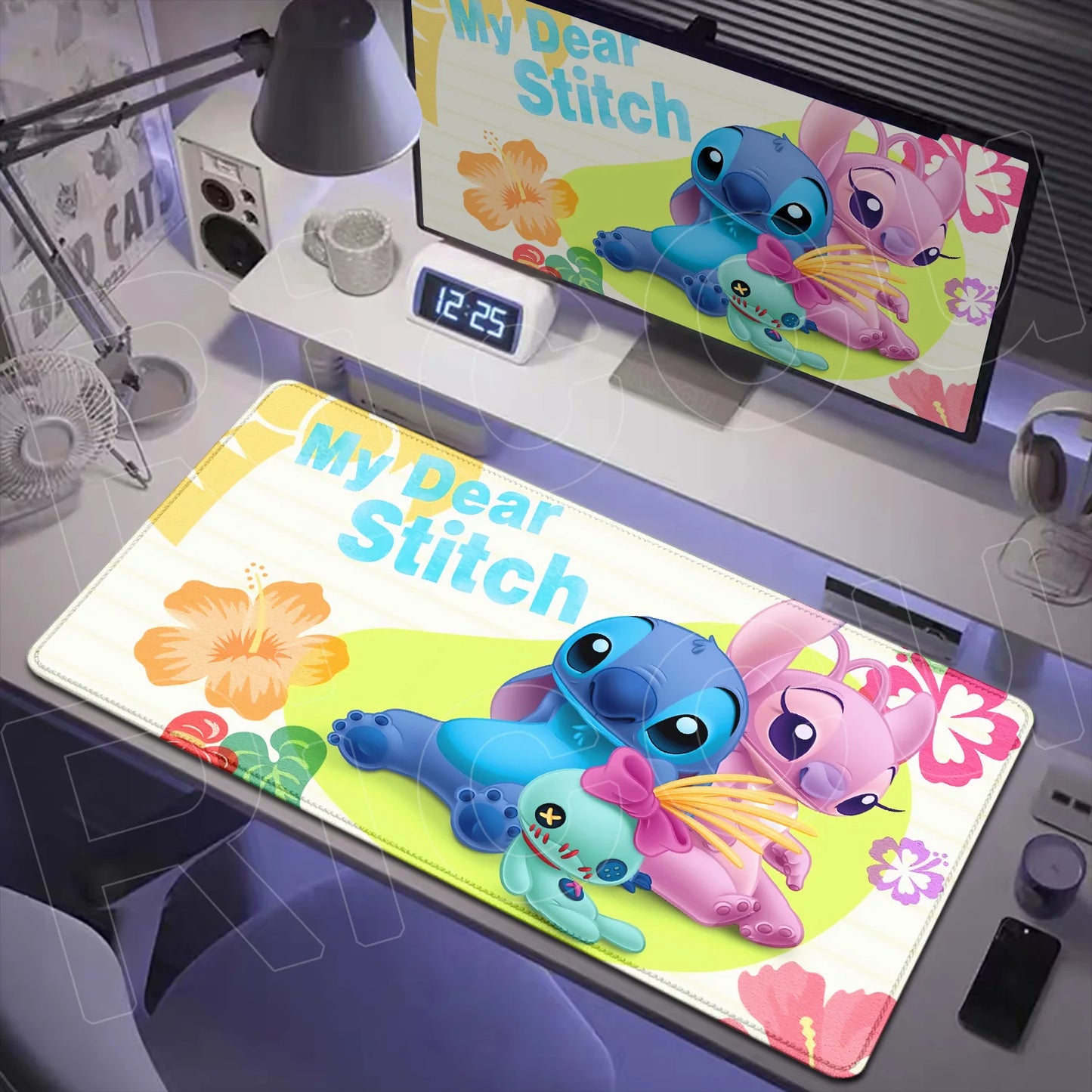 Tapis de Bureau XXL Stitch – Surface de Travail et Gaming (Plusieurs Dimensions)