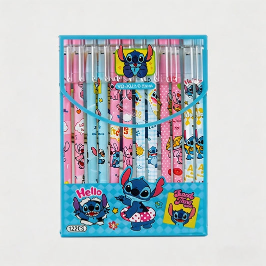 Coffret de 12 Stylos Gel – Édition Stitch